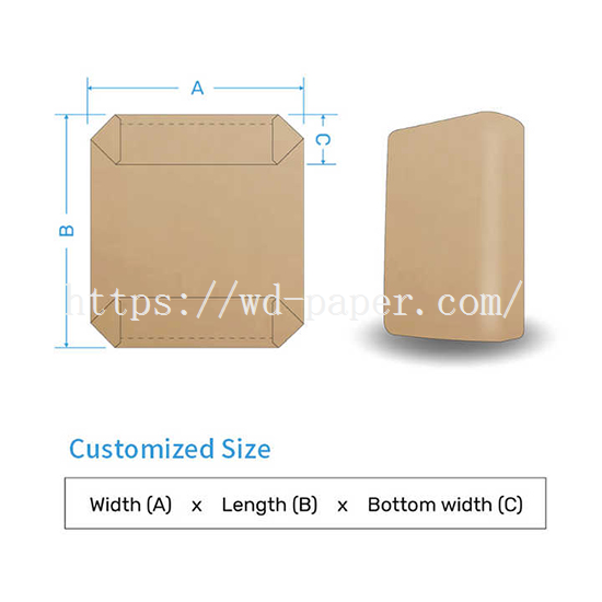 kraft paper cement bag